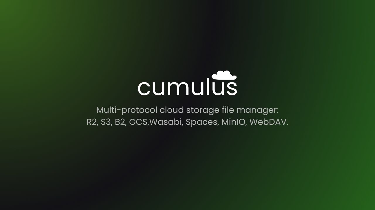 Cumulus — Multi-Cloud File Manager Extension for Chrome
